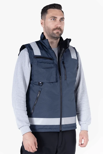 Reflektörlü Anorak Oxford Yelek - 4