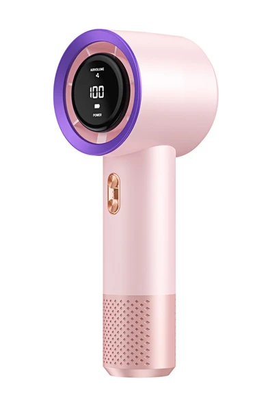 Taşınabililir Mini Usb Şarjlı Turbo Dijital Ekranlı El Vantilatör Fan Soğutucu T13 - 10