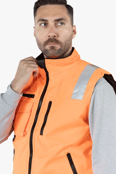 Reflektörlü Anorak Oxford Yelek - 9