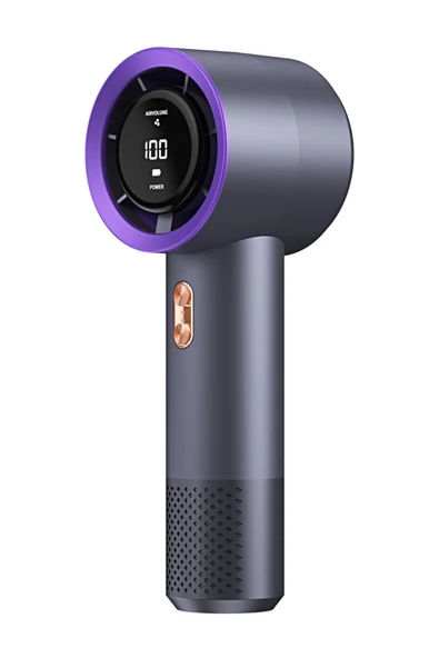 Taşınabililir Mini Usb Şarjlı Turbo Dijital Ekranlı El Vantilatör Fan Soğutucu T13 - 5