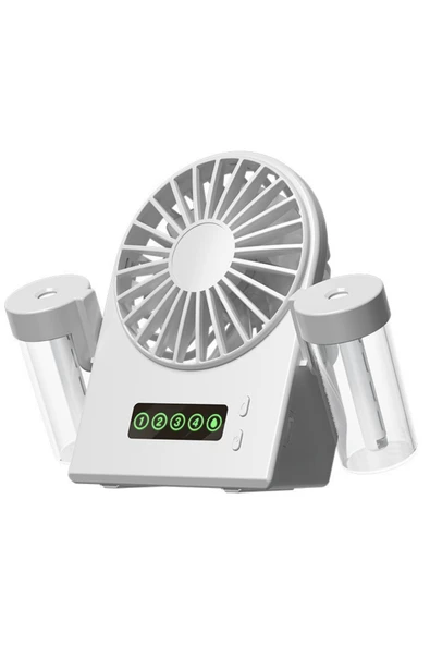 Taşınabilir Masaüstü Su Hazneli Usb Şarjlı 4 Kademe Fan Vantilatör Soğutucu F8 - 1