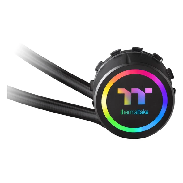 Thermaltake Floe Riing 240 TT Premium Edition RGB 240mm AM4/1151P Siyah İşlemci Sıvı Soğutucu - Resim 2