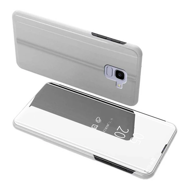 Samsung Galaxy J6 2018 Uyumlu Aynalı Kapaklı Lüx Kılıf - Resim 6