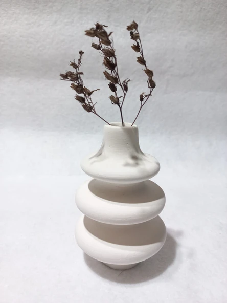 VİDA VAZO BEYAZ - Resim 2