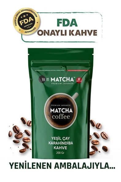 Matcha Premium Japanese Kahve Yeşil Çay ve Karahindiba İçeren Kahve - 200 GR - 3
