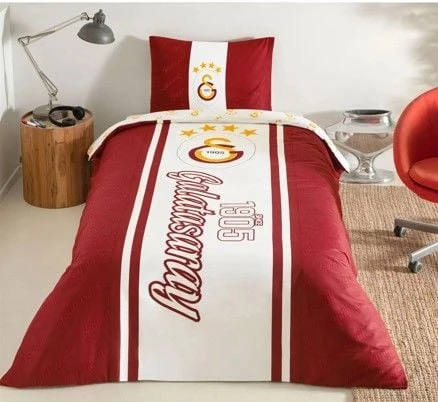 Taç Lisanslı Tek Kişilik Nevresim Takımı Galatasaray 1905 Glow