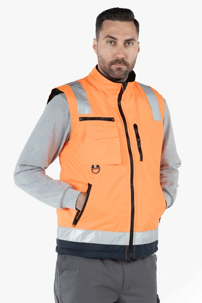 Reflektörlü Anorak Oxford Yelek - 6