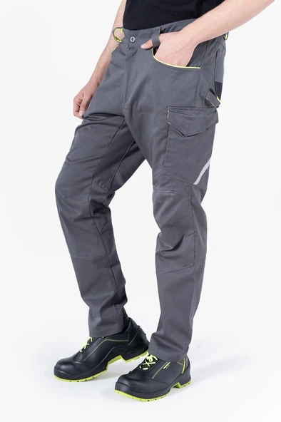 F 2144 Kordura Takviyeli Likralı Pantolon - Resim 2