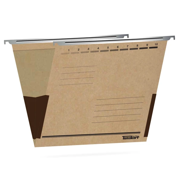 Tunakart ASD2005 Metal Askılı yan bezli körüklü dosya 100 lü Paket - 3