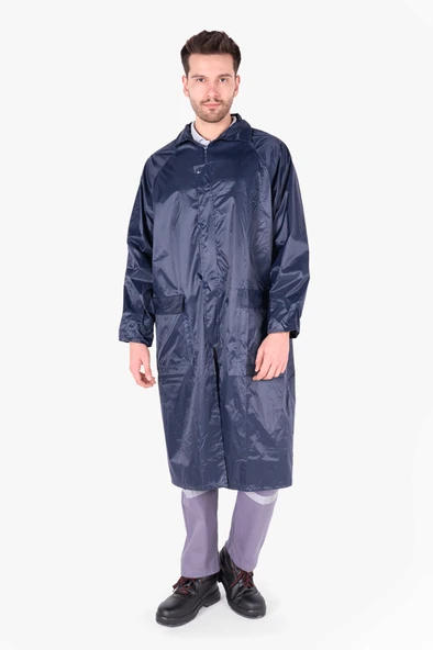 İmperteks Yağmurluk Pardesü Lacivert - Resim 5