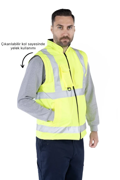 5’İ Bir Arada Hi-Vis Kaban - 3
