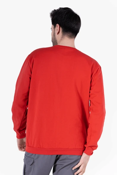 2 İplik Bisiklet Yaka Sweatshirt - 6