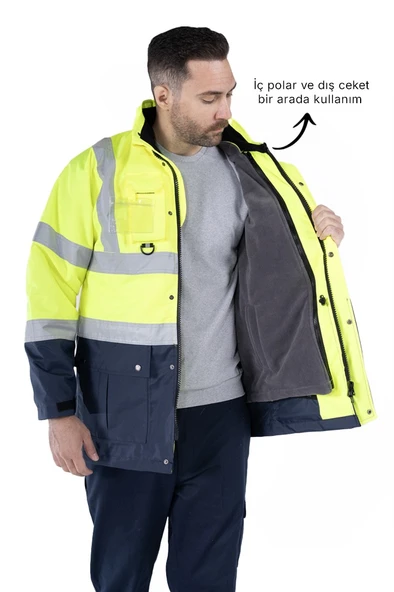 5’İ Bir Arada Hi-Vis Kaban - 2
