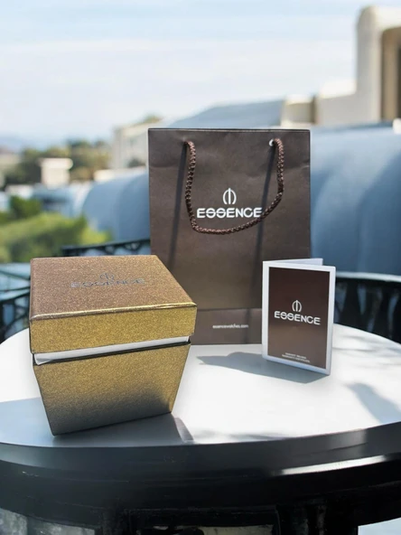 Essence Vintage Seri Küçük Kasa Çelik Kararma Renk Atma Yapmaz Kadın Kol Saat+Bileklik BD000.120 - Resim 5