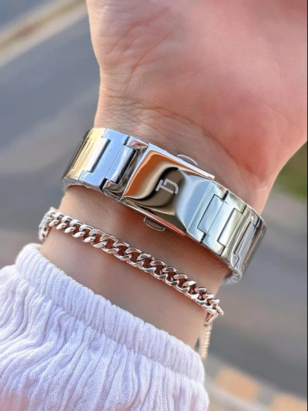 Tom Jones Çelik Kordon Kararma Renk Atma Yapmaz 3 Atm Suya Dayanıklı Kadın Kol Saati BTJ.YN.2288.01 - Resim 3