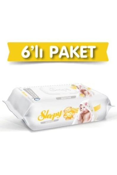 Sleepy Sensitive 6x90'lı Islak Mendil ürün görseli