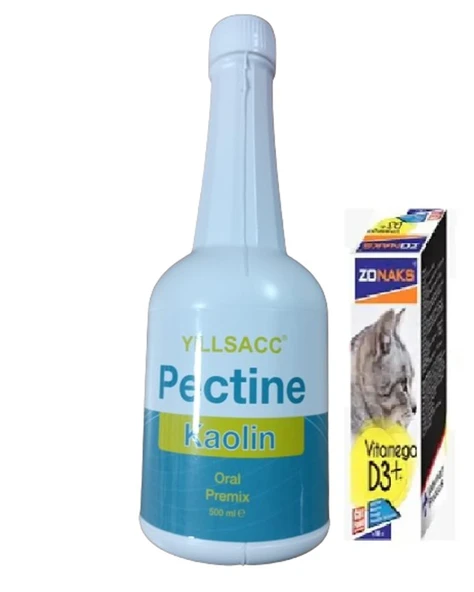 Pectin Koalin 500ml + Zonax Cat Vitamin D3 Omega 100 ML ürün görseli
