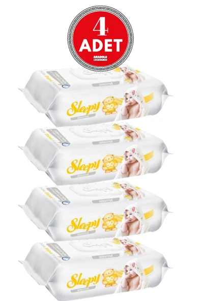 Sleepy Sensitive Islak Mendil 90 Yaprak 4 Adet ürün görseli