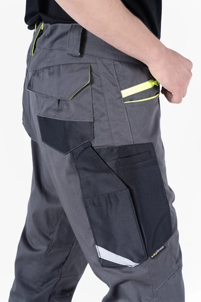 F 2144 Kordura Takviyeli Likralı Pantolon - Resim 5