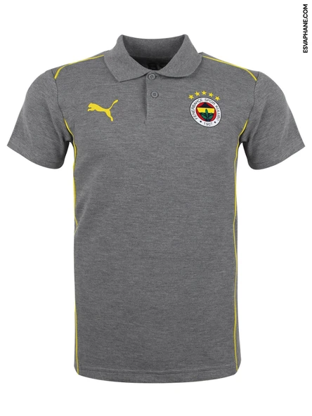 Fenerbahçe Lisanslı 24/25 A Takım Gri Polo T-shirt ürün görseli 1