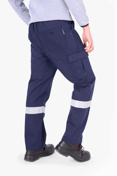 Reflektörlü Gabardin İş Pantolonu - 2