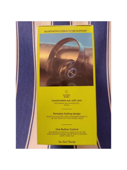 Abk-03 Rgb Işıklı Baş Üstü Bluetooth Kulaklık siyah - 1