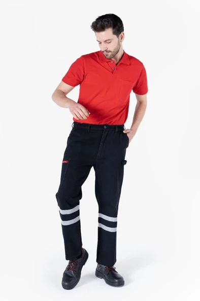 Asma Aparatlı Yıkamalı Pantolon