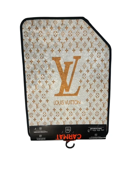 Universal LV BEYAZ SARI Dekor Paspas Kaydırmaz Taban Yıkanabİlir - 1