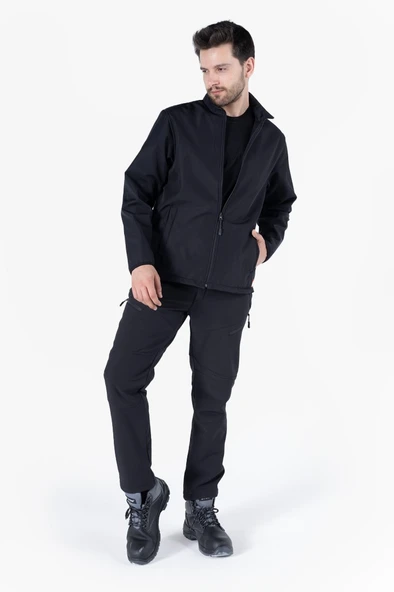 Dik Yaka Cepli Softshell Mont - 4