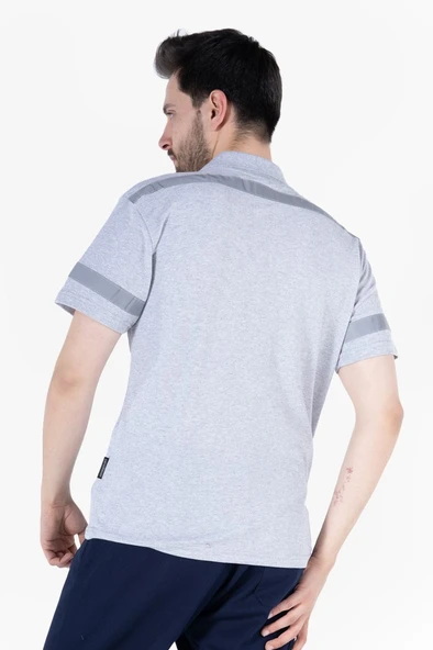 Polo Yaka Reflektörlü T-Shirt - 7
