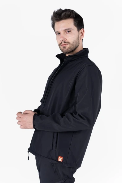 Dik Yaka Cepli Softshell Mont - 5