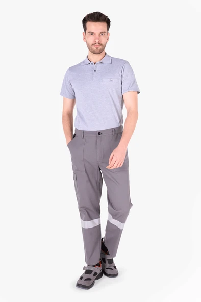 Reflektörlü Harman İş Pantolonu - 6