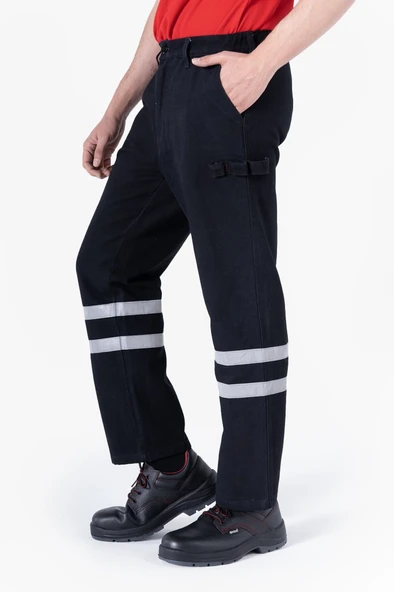 Asma Aparatlı Yıkamalı Pantolon - 3