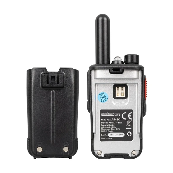 Aselsan A446C1 Tekli 16 Kanal 10km Pmr 446 Telsiz - Resim 5