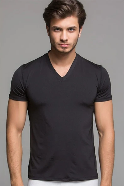 Thermoform V Yaka Kısa Kol Tişört - 2
