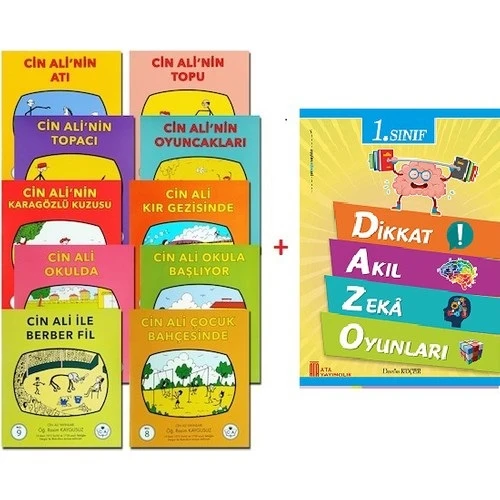 Ata Yayıncılık Cin Ali Kitap Seti + Dikkat Akıl Zeka Oyunları ürün görseli 1