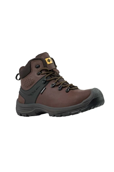Toworkfor Hıker Brown S3 SRC WR Nubuk Kompozit Burun İş Botu - 1
