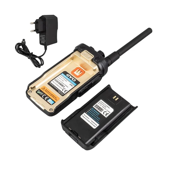 GYQ Q990 8 Ana Kanal Toplam 16 Kanal Siyah PMR El Telsizi Tekli 15Km Menzil Tekli - Resim 5