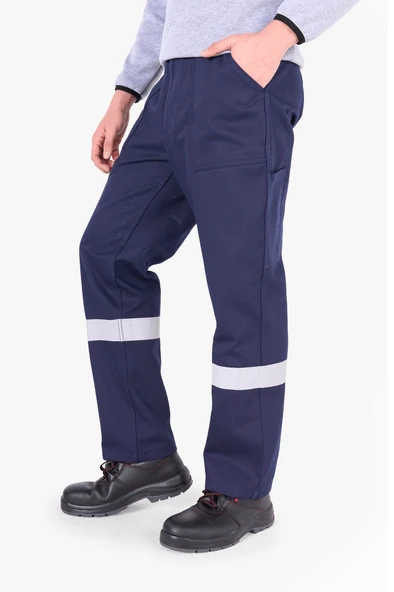 Reflektörlü Gabardin İş Pantolonu - 4