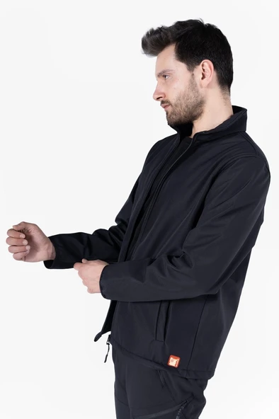 Dik Yaka Cepli Softshell Mont
