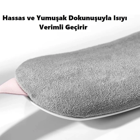 Regl Dönemi Karın Bel Sıcak Isıtma Titreşim Masaj Yastığı Cihazı Kramp 3 Kademeli - Resim 3