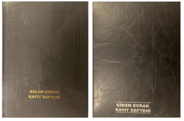 Gelen Evrak Kayıt Defteri+Giden Evrak Kayıt Defteri (2 Defter)