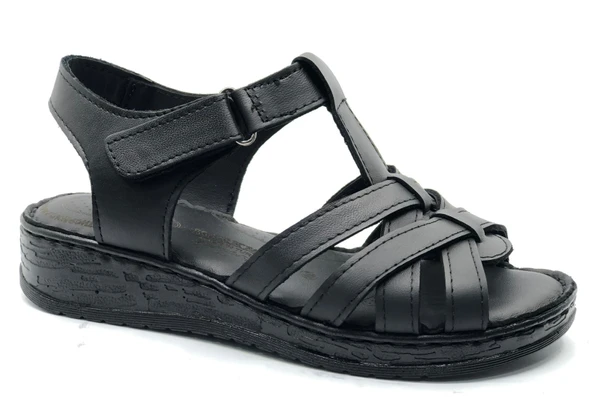 Kocamanlar 8714 Hakiki Deri Comfort Ortopedik Kadın Sandalet ürün görseli 1