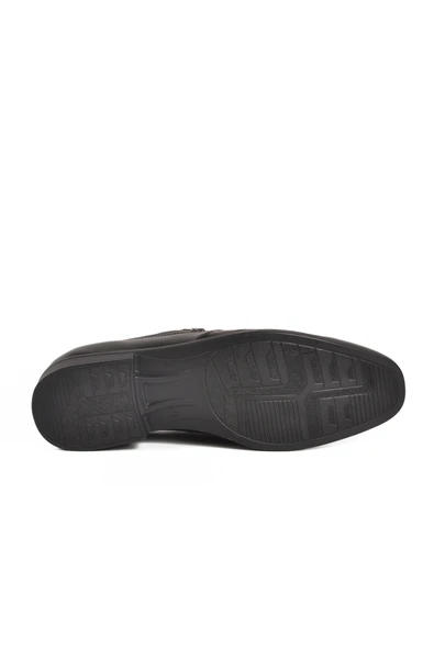 Ayakmod Siyah Hakiki Deri Erkek Klasik Ayakkabı 1889 M - 5