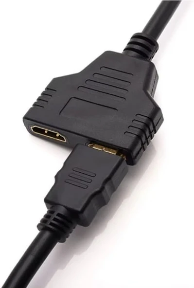 HDMI Splitter Adaptör Kablosu, Erkek-Hdmi Dişi X 2 Adaptör 30 Cm Kablo Çoklayıcı Splitter, Aynı Anda İki Aynı TV'yi Destekler 1080P - Resim 4