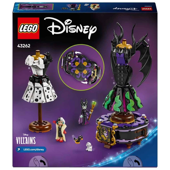 Lego 43262 Disney Kötüleri Malefiz'in ve Cruella De Vil'in Elbiseleri - Resim 3