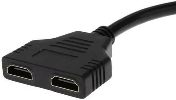 HDMI Splitter Adaptör Kablosu, Erkek-Hdmi Dişi X 2 Adaptör 30 Cm Kablo Çoklayıcı Splitter, Aynı Anda İki Aynı TV'yi Destekler 1080P - Resim 3