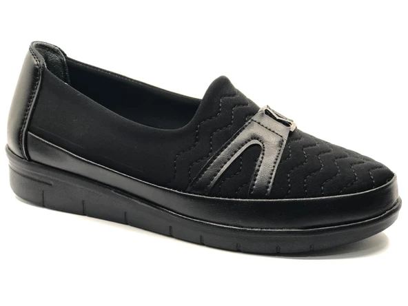 Berfilla Dr.Tavsiyeli İçi %100 Deri Anne Kadın Babet Ayakkabı - Resim 9