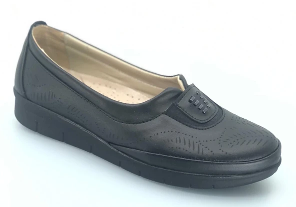 Berfilla Dr.Tavsiyeli İçi %100 Deri Anne Kadın Babet Ayakkabı ürün görseli 1