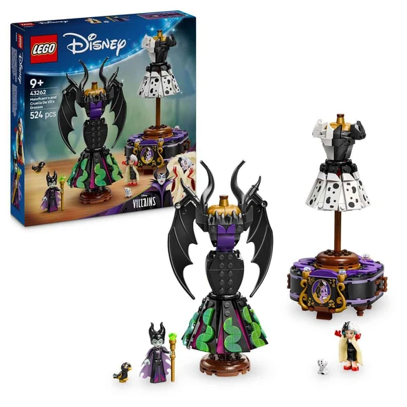 Lego 43262 Disney Kötüleri Malefiz'in ve Cruella De Vil'in Elbiseleri ürün görseli 1